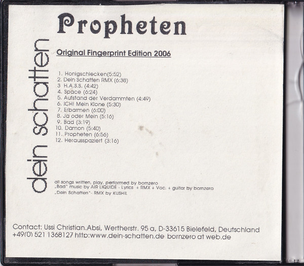 Dein Schatten - Propheten (2006)