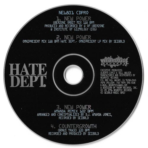 Hate Dept. - New Power (1996) [EP]