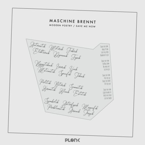 Maschine Brennt - Modern Poetry / Save Me Now (2025) [EP]