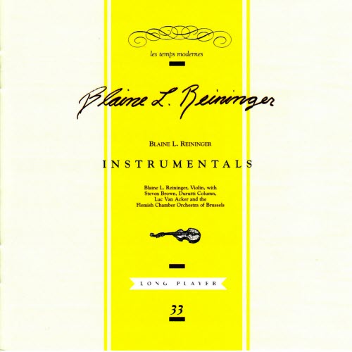 Blaine L. Reininger - Instrumentals (2002) [Reissue]
